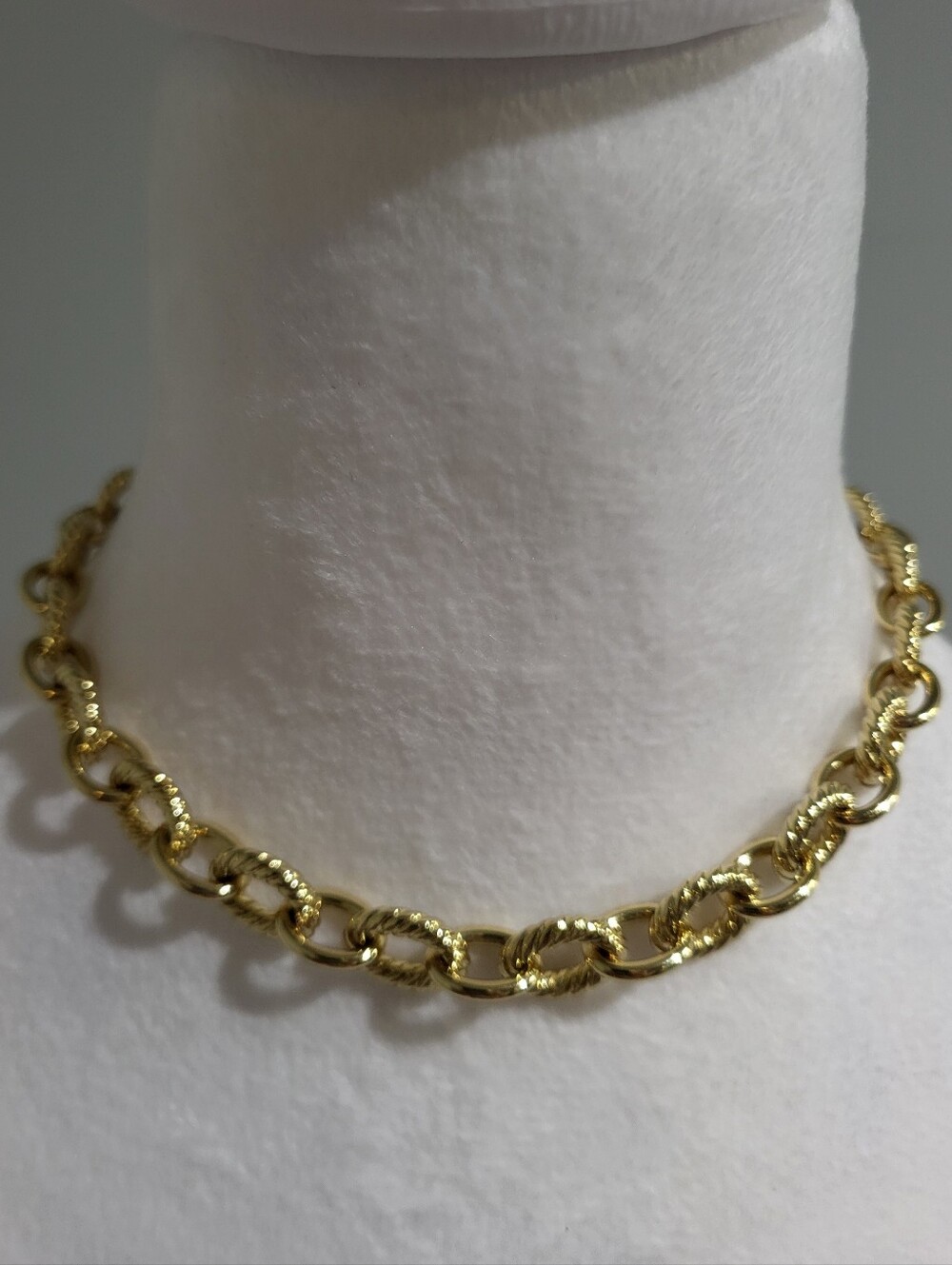 David Yurman 18k Oval Link Necklace